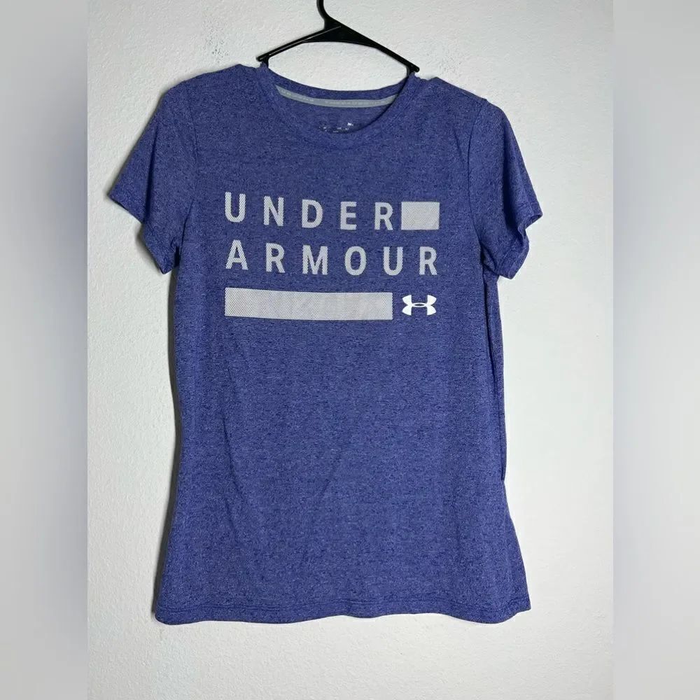 Under Armour Threadborne Loose Fit Blue Shirt size S